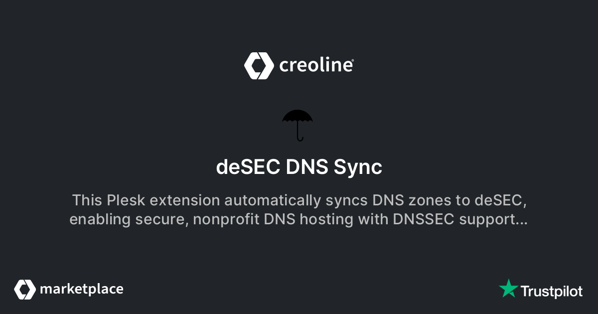 deSEC DNS Sync · Plesk Extensions · creoline Marketplace